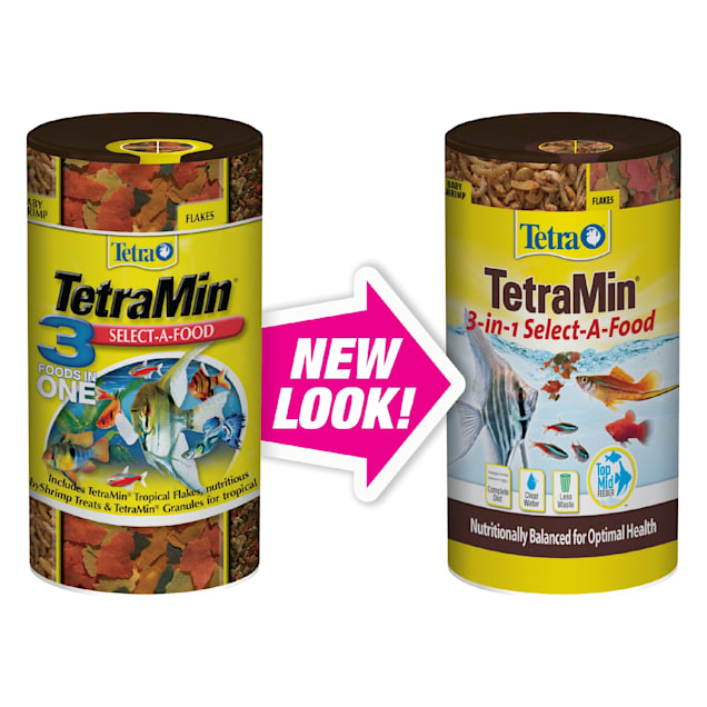 TetraMin Crisps Select-A-Food 2.4 Ounces, Fish Food, Variety Pack (77037)