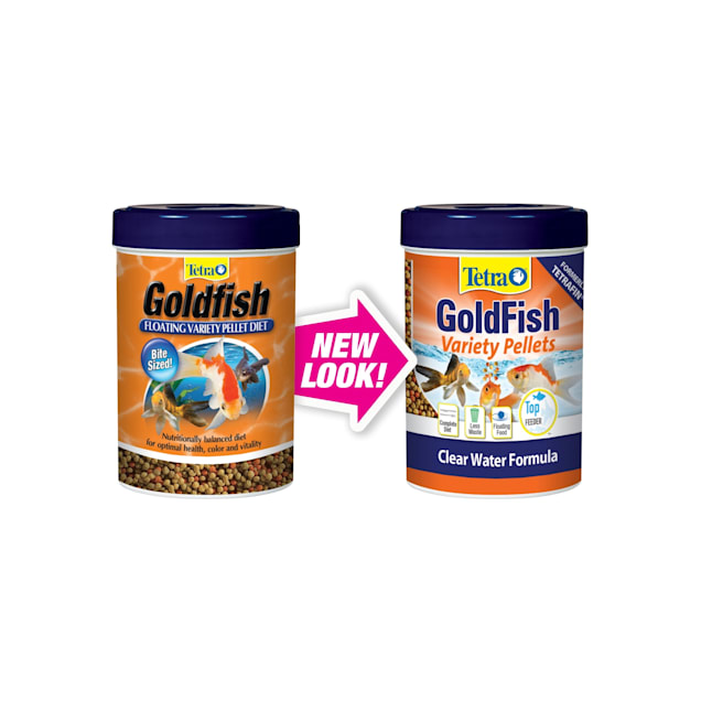 TetraFin Goldfish Variety Pellet Food 1.87 oz can