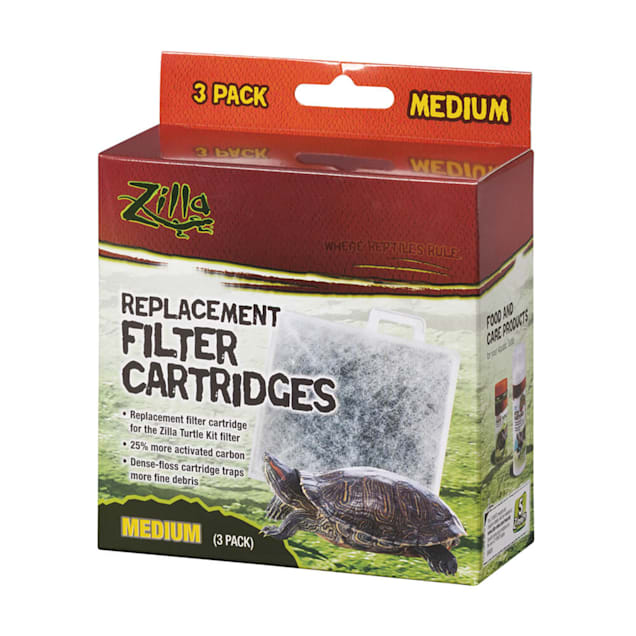 Zilla Replacement Filter Cartridges for Reptile Medium 3 Pack