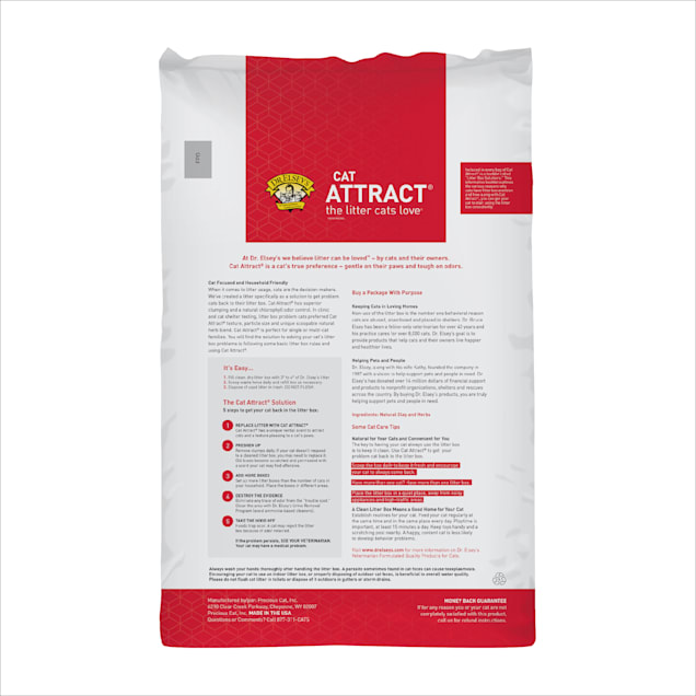 Dr. Elsey s Cat Attract Clumping Clay Cat Litter 40 lbs. Petco