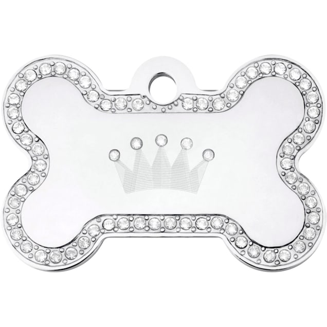 Crown shaped clearance dog tag