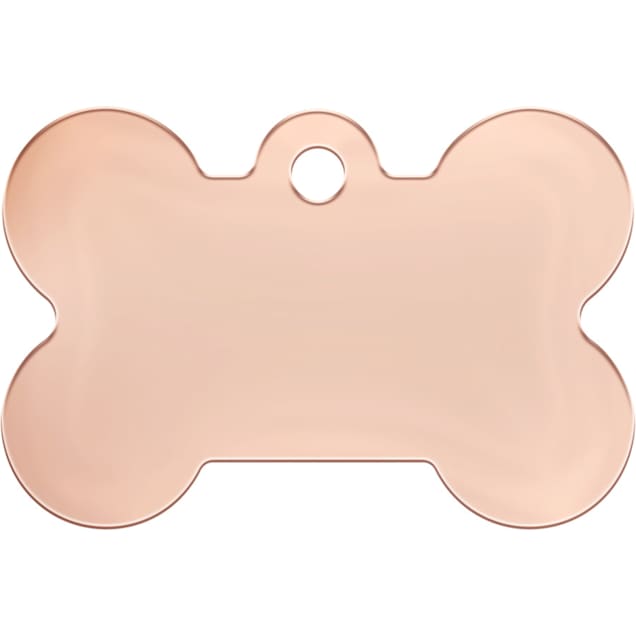 Rose gold bone dog tag store