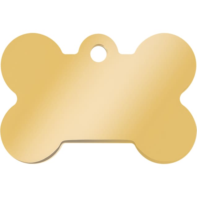 TagWorks Elegance Collection Bone Personalized Gold Pet ID Tag | PetSmart