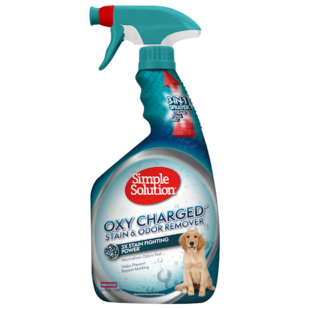 Simple Solution Oxy Charged Stain & Odor Remover for Dogs, 32 fl. oz. - Carousel image #1