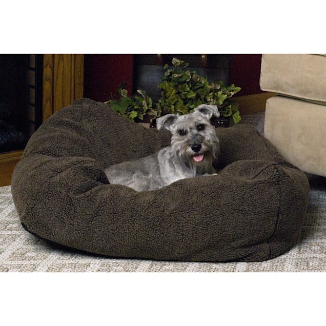 K&H Cuddle Cube Dog Bed in Mocha, 28" L x 28" W - Carousel image #1