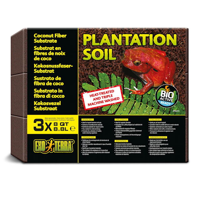 Exo-Terra Plantation Soil Terrarium Substrate Pack, 8 Quart, Pack of 3 - Carousel image #1
