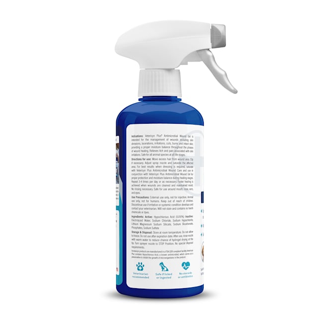 Vetericyn Plus Antimicrobial Pet Wound Skin Hydrogel 16 Fl Oz Petco
