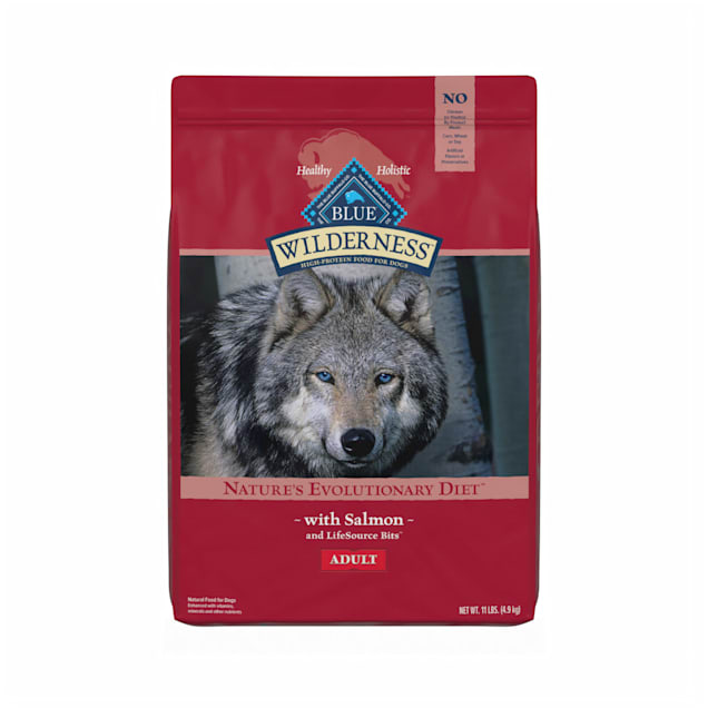 Blue Buffalo Wilderness Natural Adult High Protein Grain Free Salmon Dry Dog Food, 11 lbs. - Carousel image #1
