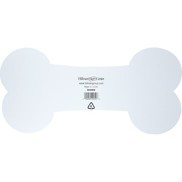 Hillman Sign - "Princess On Property" Dog Sign, 10 X 5 Inches, Plastic With Paw Print Border, Outdoor/Indoor