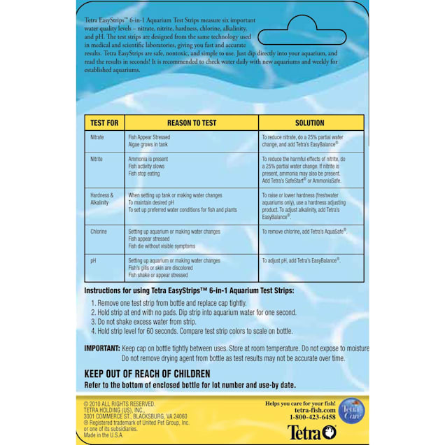 Tetra water test strips deals