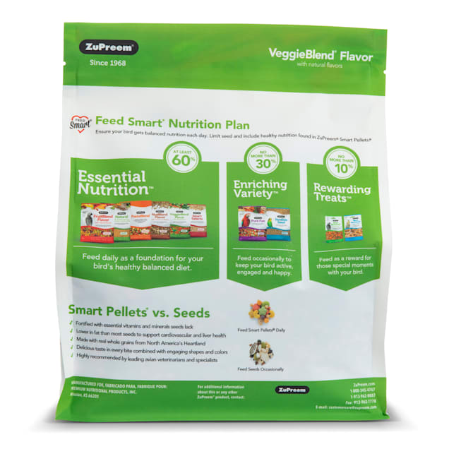 Zupreem veggie blend hotsell