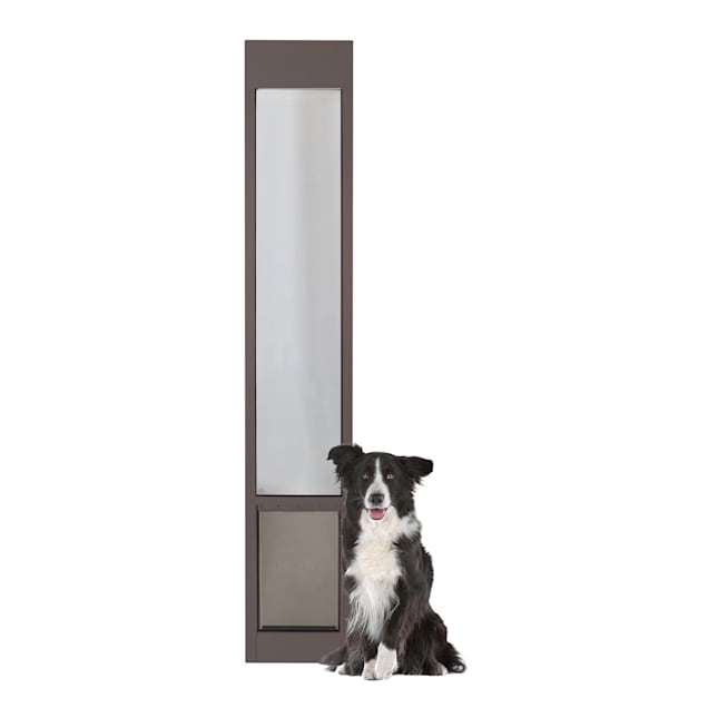 PetSafe Freedom Aluminum Patio Panel Sliding Glass Pet Door, Bronze, Large Petco