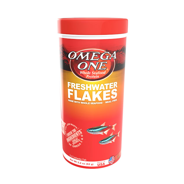 Omega One Freshwater Flakes, 2.2 oz. - Carousel image #1