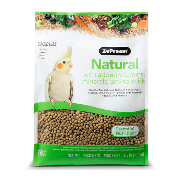 ZuPreem AvianMaintenance Natural Bird Diet for Cockatiels, 2.5 lbs. - Carousel image #1