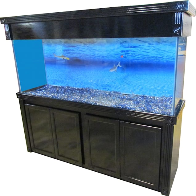 R J Enterprises 72x18 Black Oak Empire Cabinet For 125 And 150 Gallon Glass Aquariums Petco