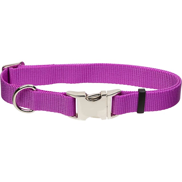Coastal Pet Products Personalized Orchid Adjustable Dog Collar with Metal Buckle, Large - Carousel image #1