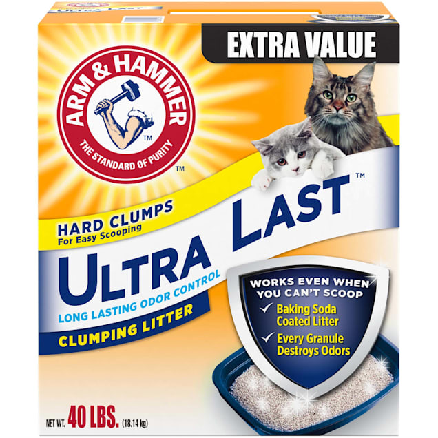Arm & Hammer Ultra Last Clumping Litter for Cats, 40 lbs. - Carousel image #1