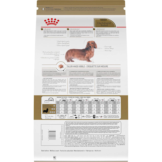 Royal canin new arrivals dachshund ingredients