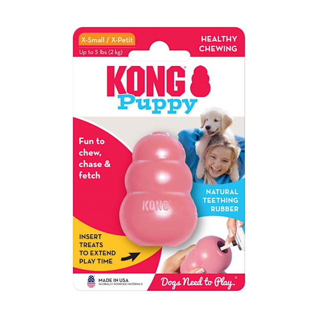 NEW Kong Small Extrme Goodie Ball Dog Puppy Toy Squeak Treat 