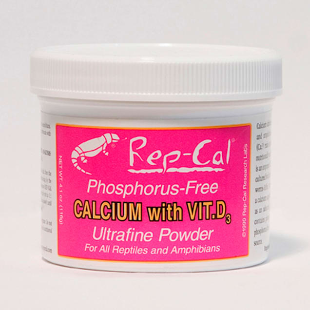 Rep-Cal Phosphorus-Free Calcium with Vitamin D3 Ultrafine Powder, 3.3 oz. - Carousel image #1