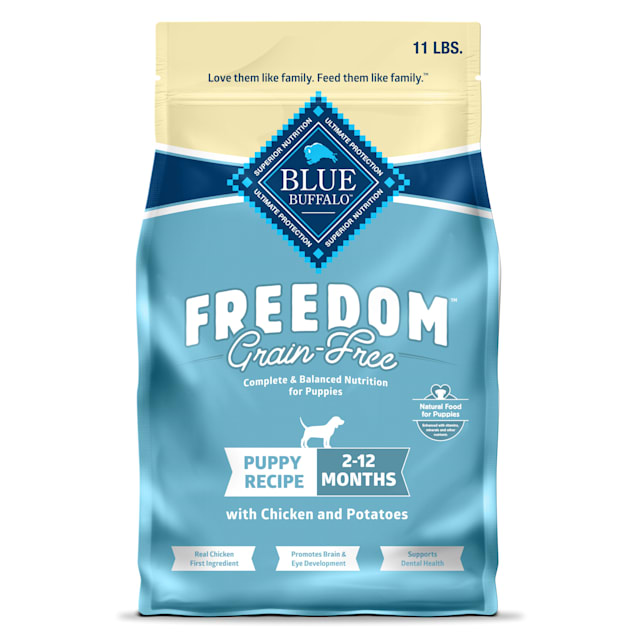 Blue Buffalo Blue Freedom Grain-Free Puppy Chicken Recipe Dry Dog Food, 11 lbs. - Carousel image #1
