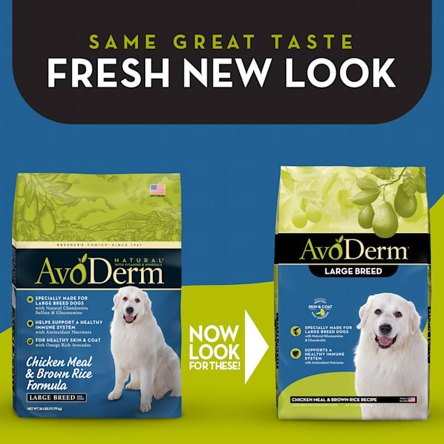 Avoderm large breed dog food deals