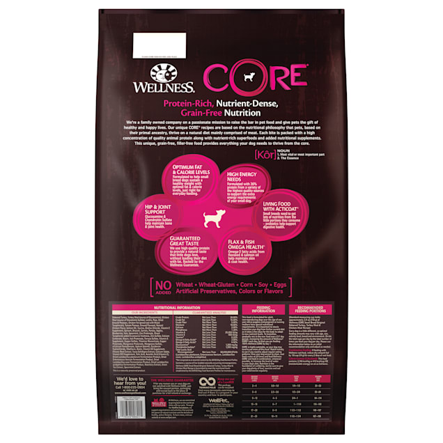 Wellness core natural grain free dry dog food small breed Clearance