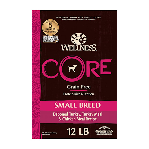 Wellness CORE Natural Grain Free Small Breed Dry Dog Food, 12 lbs. Petco