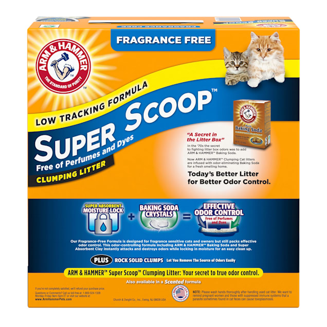 Arm & Hammer Fragrance Free Super Scoop Clumping Litter for Cats, 40 lbs. |  Petco