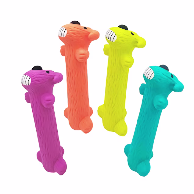 Multipet Latex Loofa Dog Toy, 6" H - Carousel image #1