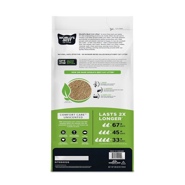 World s Best Cat Litter Clumping Formula 28 lbs