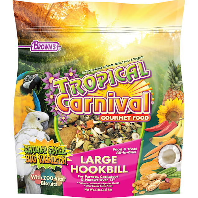 Brown's Tropical Carnival Gourmet Large Hookbill Food, 5 lbs. - Carousel image #1