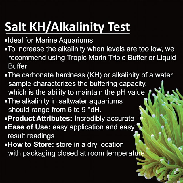 Tropic Marin Kh Alkalinity Test Kit for Freshwater Saltwater Aquariums