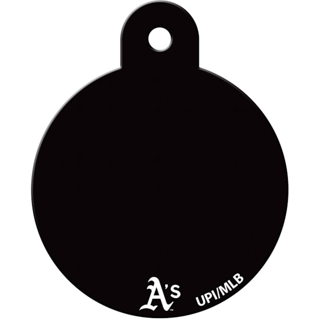 Quick-Tag MLB Circle Personalized Dog & Cat ID Tag, Large, Oakland A's