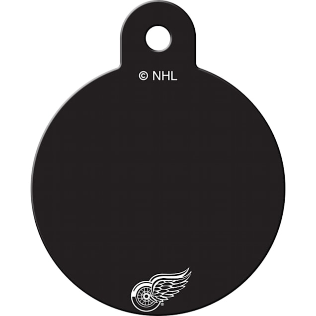 Detroit Red Wings Round Hockey Puck Dog ID Tag