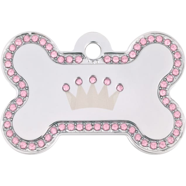 Personalized Dog Toy Pink Bone Shaped Toy Princess Dog Toy 