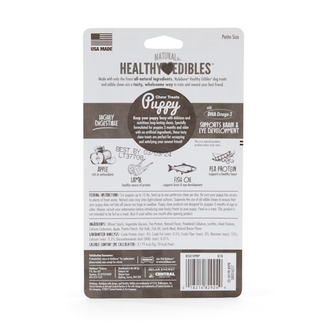 Nylabone natural healthy edibles hot sale puppy