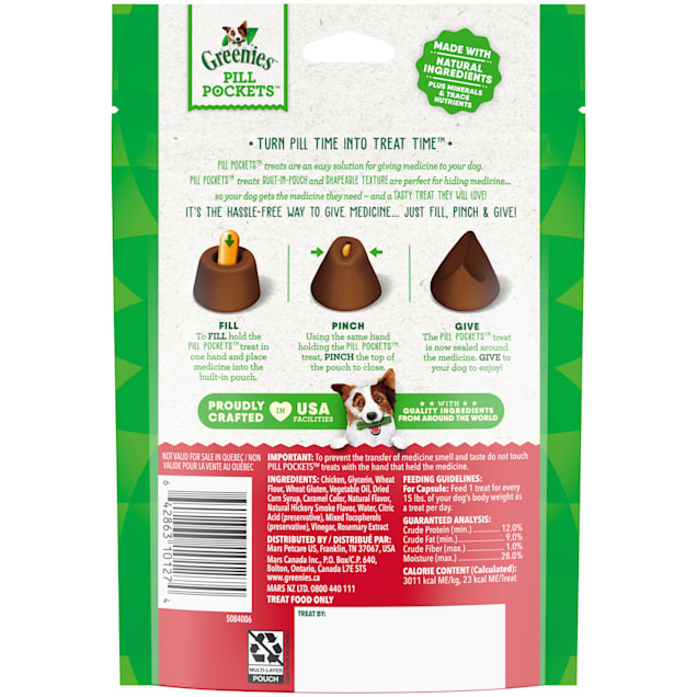 Greenies Pill Pockets Hickory Smoke Flavor Capsule Size Natural