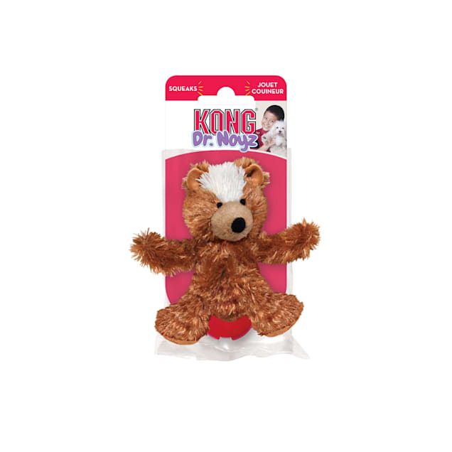 KONG Plush Teddy Bear Dog Toy for Small Breeds Puppies