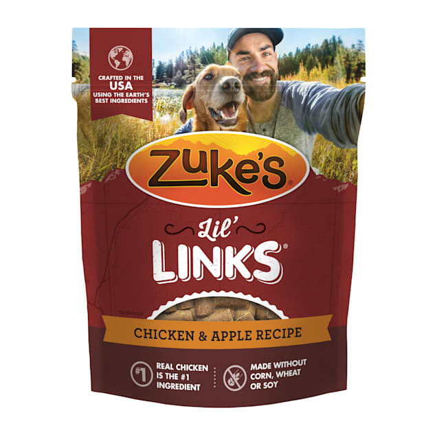Zuke's Lil' Links Grain Free Chicken & Apple Recipe Dog Treats, 6 oz. - Carousel image #1