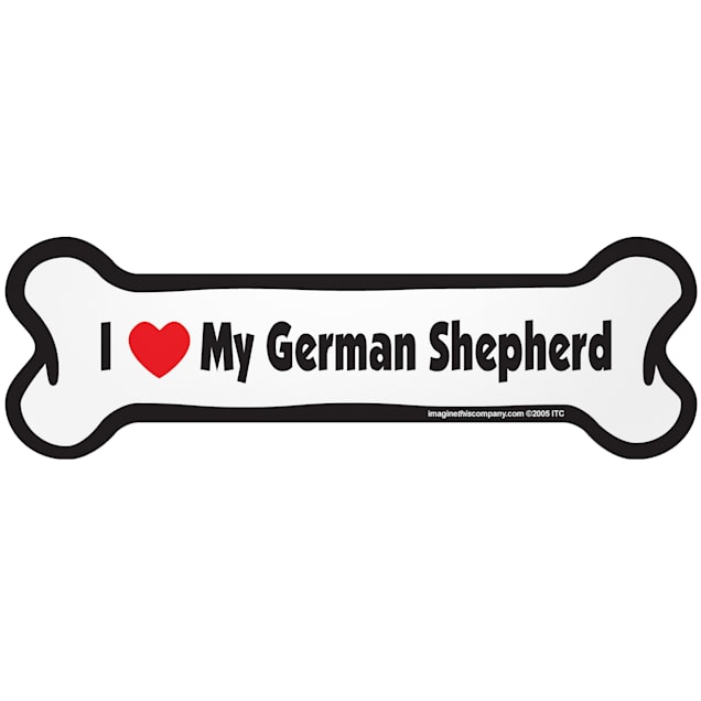 I love my discount german shepherd car sticker