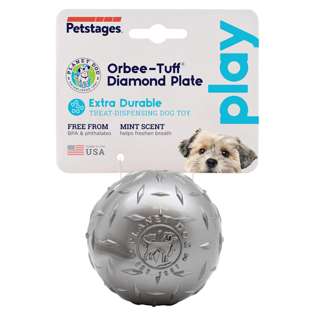 Silver Treat Dispensing Dog Toy