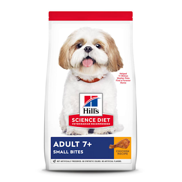Hill's Science Diet Adult 7+ Small Bites Chicken Meal, Barley & Brown Rice Recipe Dry Dog Food, 33 lbs., Bag - Carousel image #1