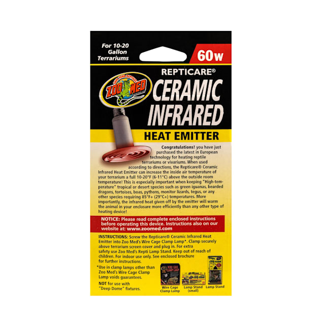 Zoo Med Repticare 60 Watt Ceramic Infrared Heat Emitter | Petco