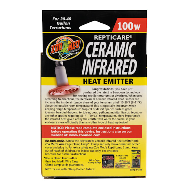 Zoo med infrared heat lamp online