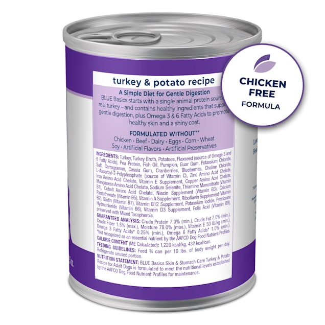Blue Buffalo Basics Grain Free Turkey Adult Wet Dog Food 12.5 oz. Case of 12 Petco