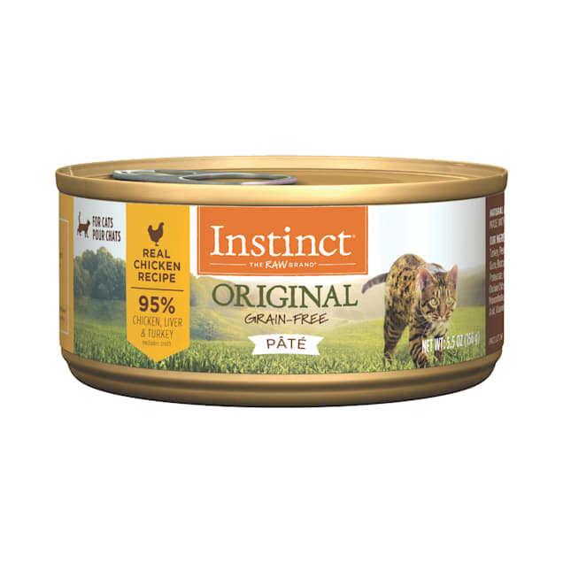 Instinct Original Grain-Free Pate Real Chicken Recipe Wet Cat Food, 5.5 oz., Case of 12 - Carousel image #1