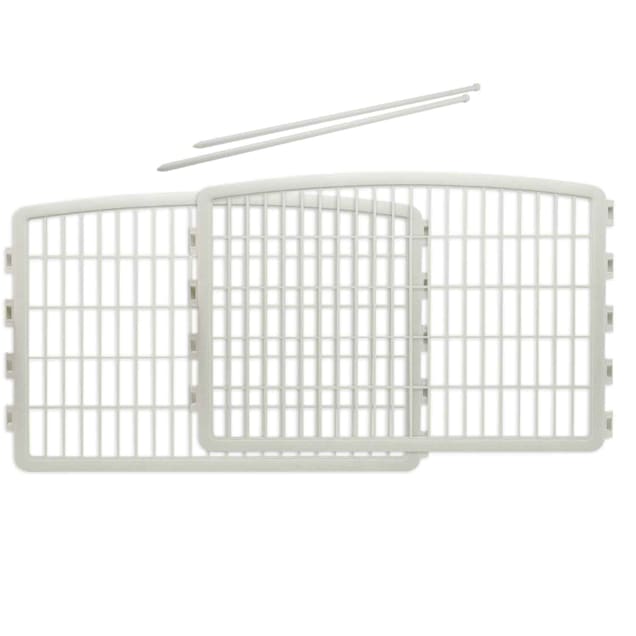 Iris White Two Panel Add On for Four Panel Containment and Exercise Pet Pen, 35.3" L X 23.6" H - Carousel image #1