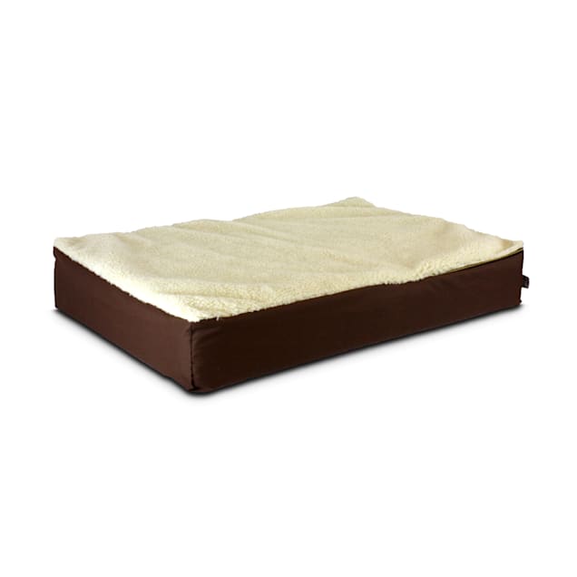 Snoozer Super Waterproof Orthopedic Lounger in Brown & Cream, 36" L x 28" W - Carousel image #1