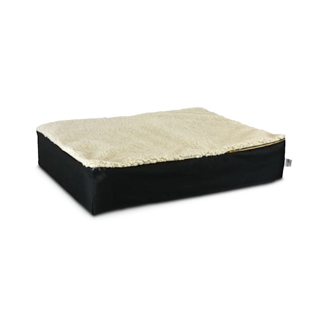 Snoozer Super Waterproof Orthopedic Lounger in Black & Cream, 45" L x 30" W - Carousel image #1